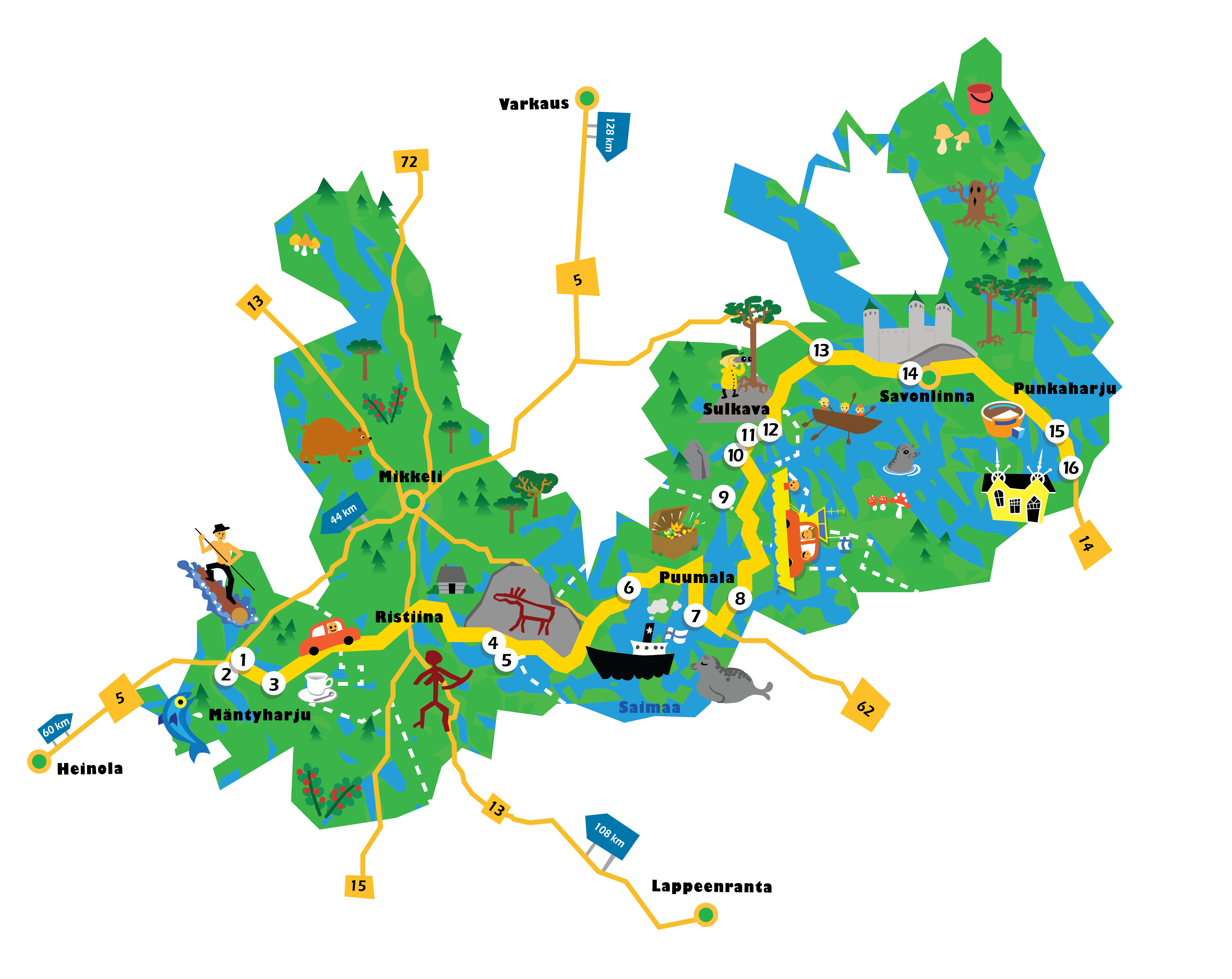 The Green Gold Culture Road - a Finnish tourist route in Lake Saimaa region